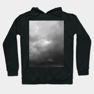 Dark grey sky rainy clouds. Hoodie